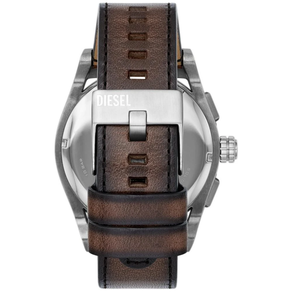 商品Diesel|Men's Timeframe Brown Leather Strap Watch, 48mm,价格¥1712,第3张图片详细描述