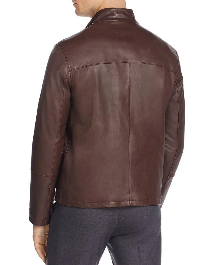 商品Cole Haan|Streamlined Moto Leather Jacket,价格¥5171,第2张图片详细描述