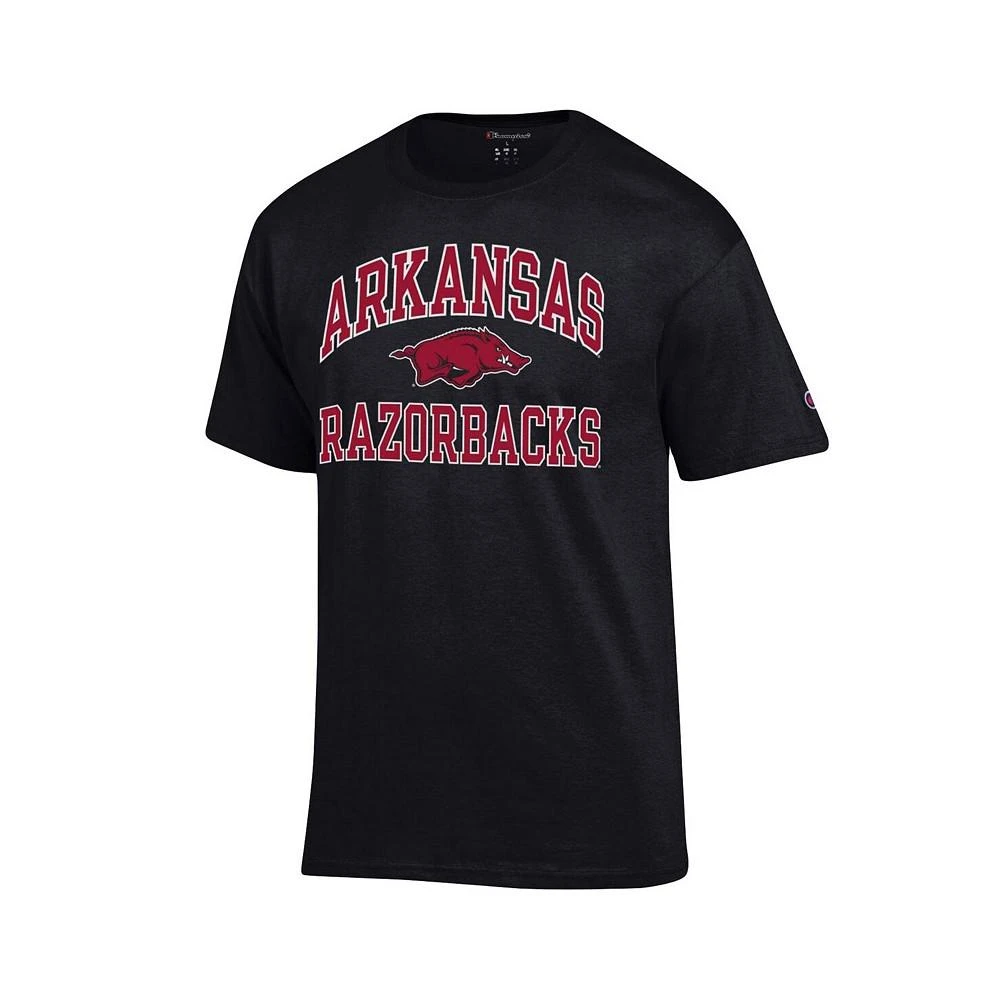 商品CHAMPION|Men's Black Arkansas Razorbacks High Motor T-shirt,价格¥207,第3张图片详细描述