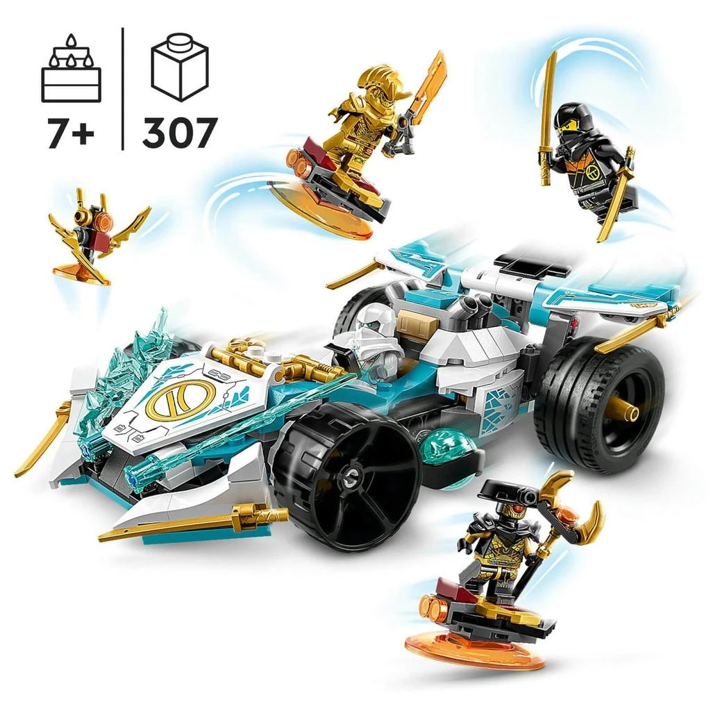 商品LEGO|LEGO NINJAGO: Zane Dragon Power Spinjitzu Race Car Toy (71791),价格¥328,第3张图片详细描述