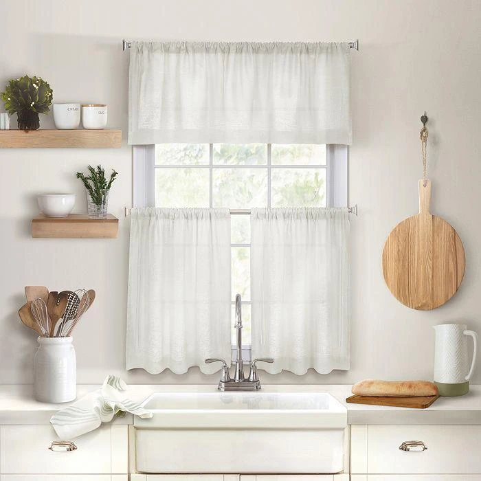 商品Elrene Home Fashions|Cameron Kitchen Window Valance, 15" x 60",价格¥178,第2张图片详细描述
