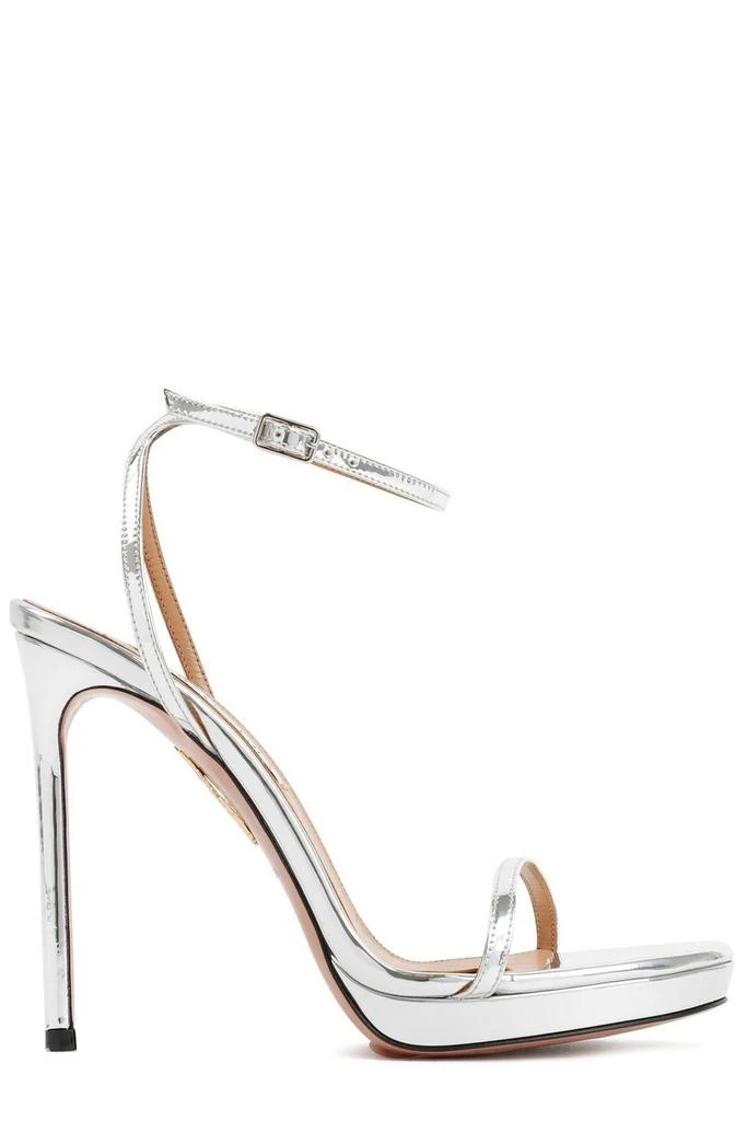 商品Aquazzura|Aquazzura Olie Plateau Metallic Sandals,价格¥3296,第1张图片