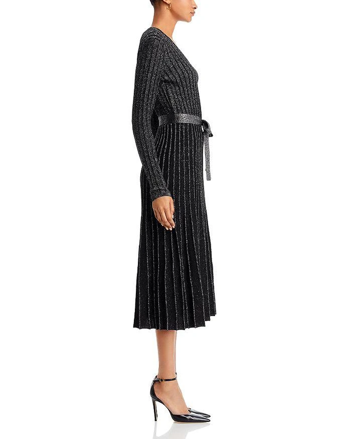商品Tahari|Metallic Knit Wrap Dress,价格¥960,第5张图片详细描述