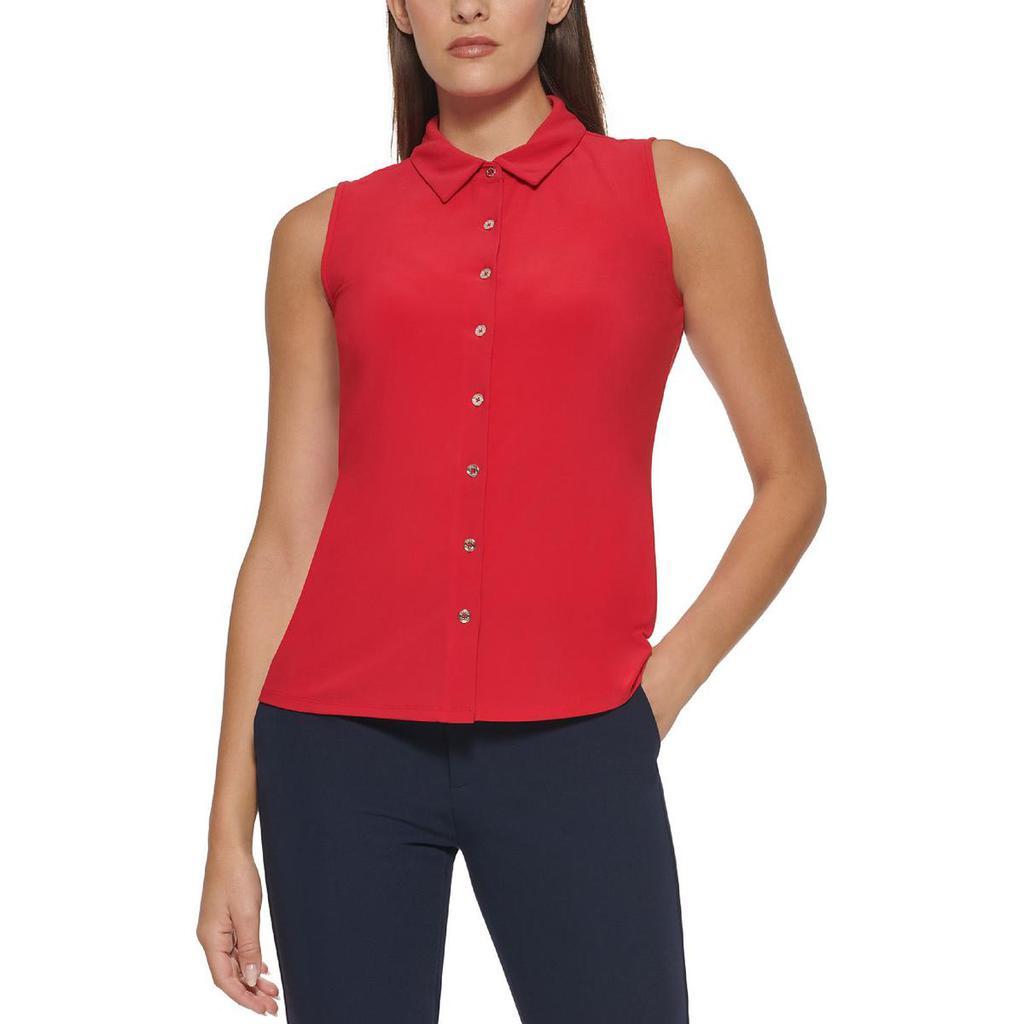 商品Tommy Hilfiger|Tommy Hilfiger Womens Collar Button-Down Blouse,价格¥163,第4张图片详细描述