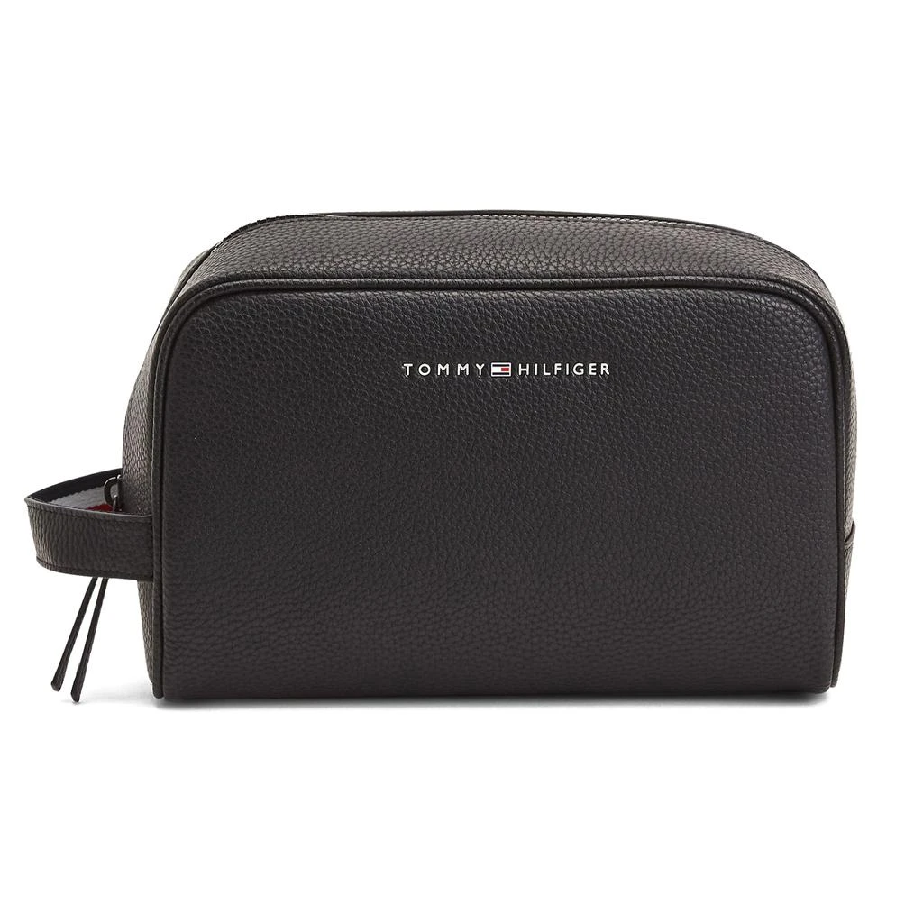 商品Tommy Hilfiger|Tommy Hilfiger Essential Metal Logo Washbag - Black,价格¥567,第1张图片