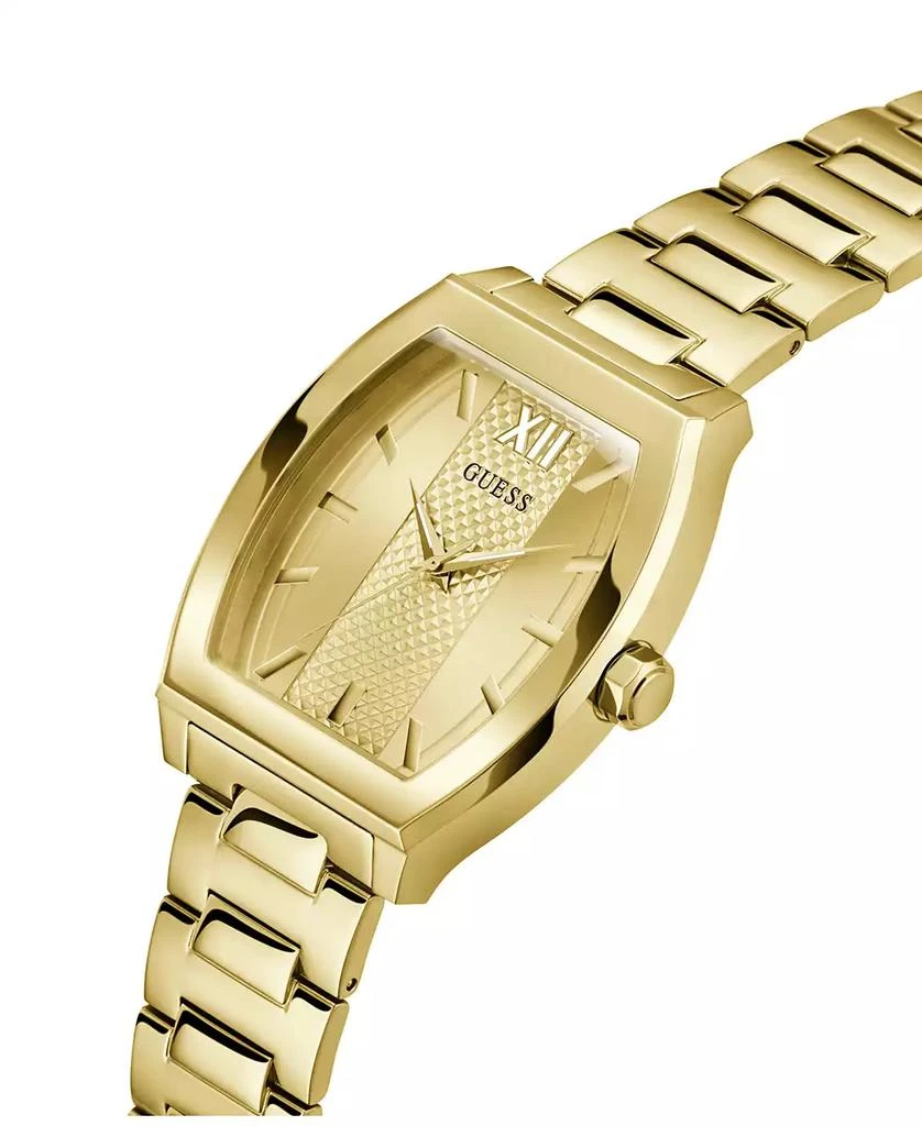 商品GUESS|Men's Analog Gold-Tone 100% Steel Watch 42mm,价格¥514,第4张图片详细描述