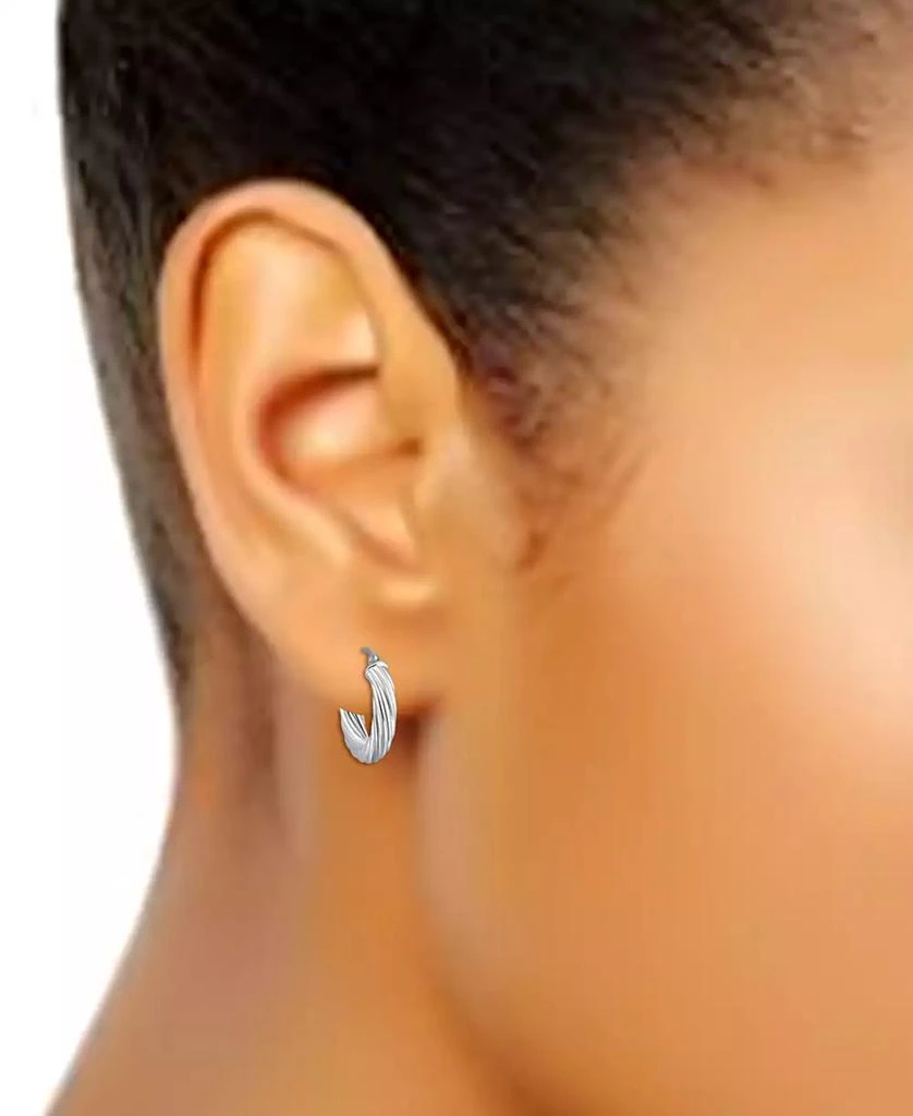 商品Giani Bernini|Wide Twist Small Hoop Earrings, 20mm, Created for Macy's,价格¥211,第2张图片详细描述