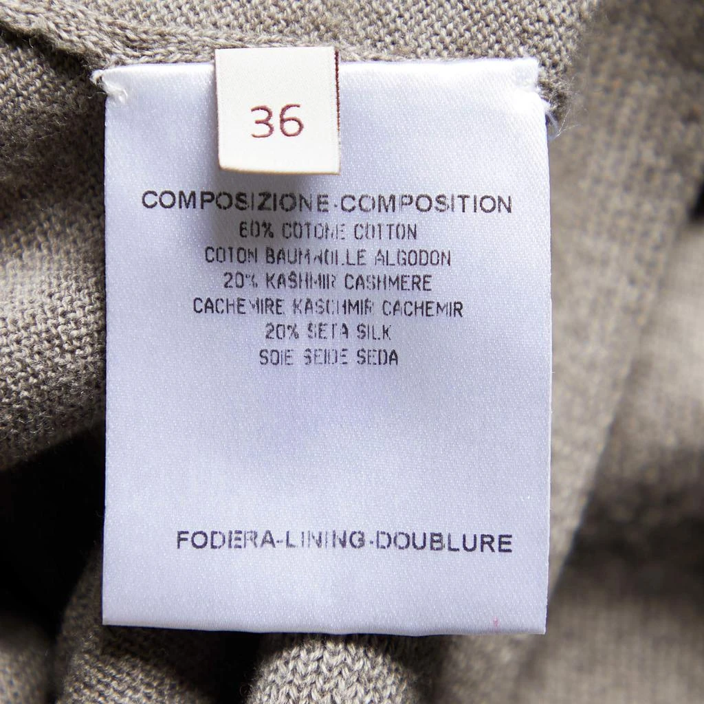 商品[二手商品] Stella McCartney|Stella McCartney Grey Knit Button Front Cropped Cardigan XS,价格¥1679,第5张图片详细描述