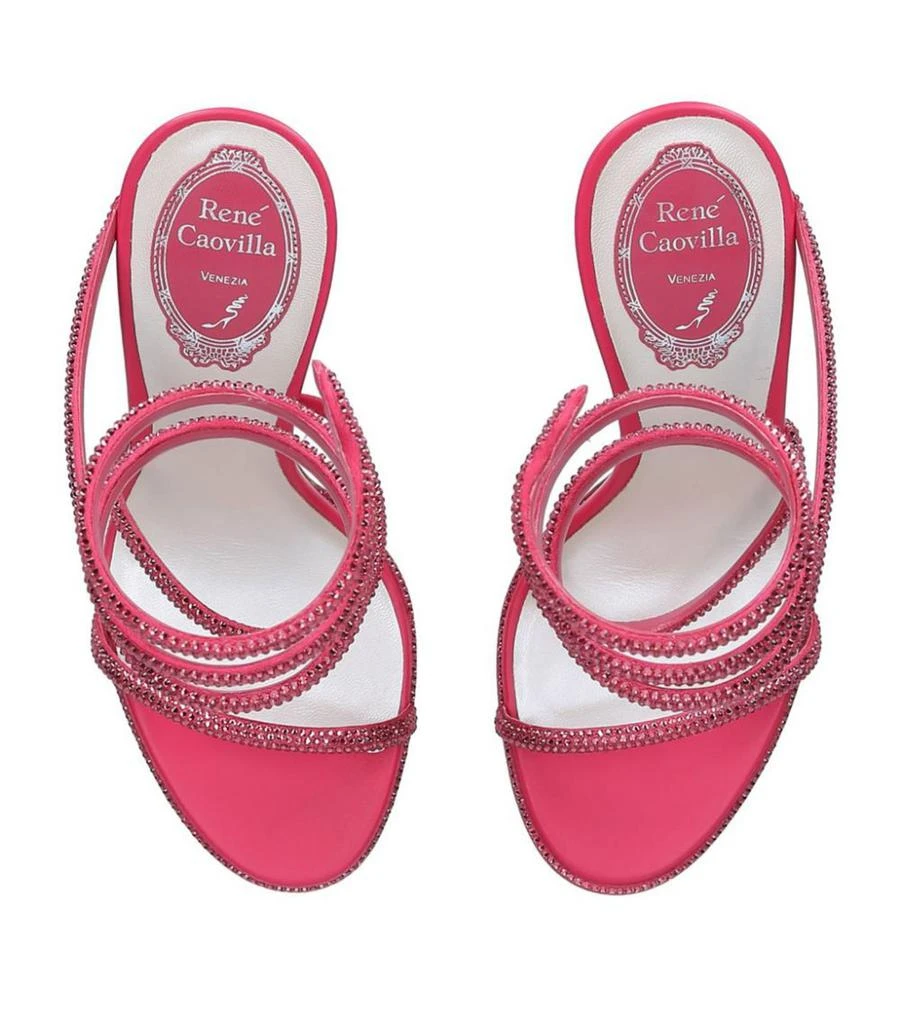 商品Rene Caovilla|Leather Cleo Sandals 105,价格¥11447,第4张图片详细描述