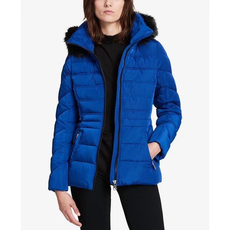 商品Calvin Klein|Performance Faux-Fur-Trimmed Hooded Puffer Coat,价格¥898,第4张图片详细描述