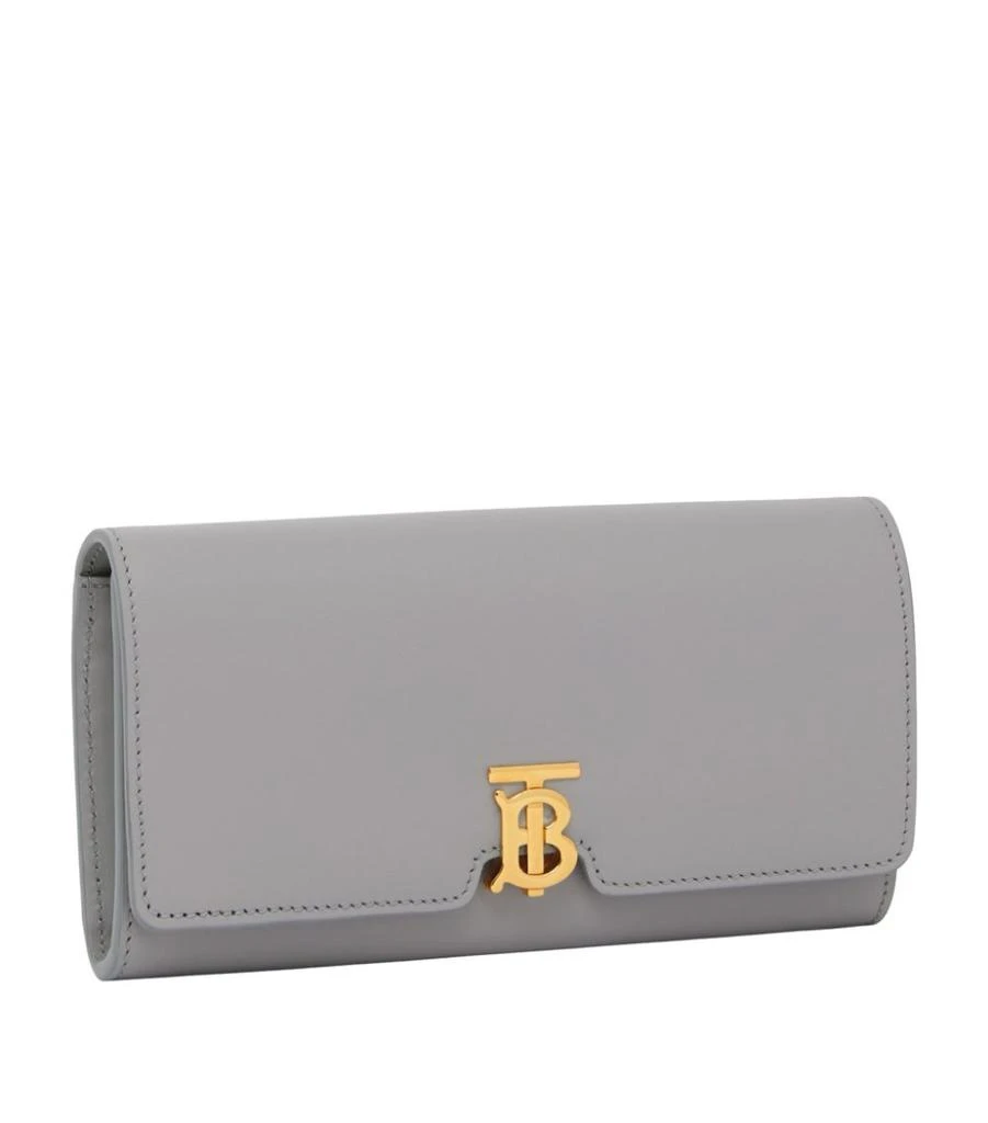 商品Burberry|Leather TB Monogram Continental Wallet,价格¥4485,第2张图片详细描述