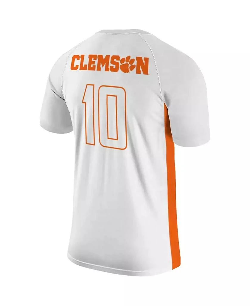 商品The Original Retro Brand|Men's Number 10 White Clemson Tigers Soccer Jersey,价格¥555,第2张图片详细描述