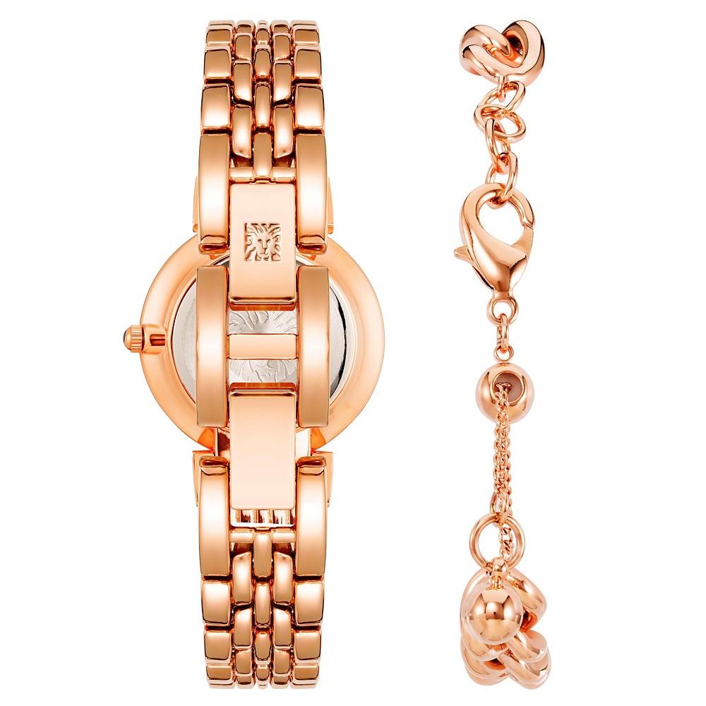 Women's Rose Gold-Tone Bracelet Watch 30mm Gift Set商品第3张图片规格展示