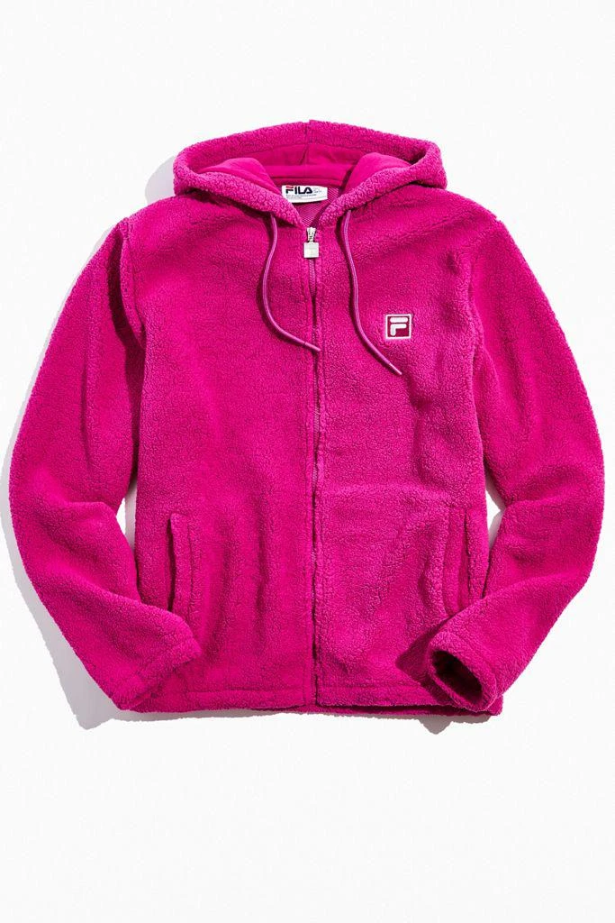 商品Fila|FILA UO Exclusive Full-Zip Cozy Sherpa 连帽衫,价格¥191,第2张图片详细描述