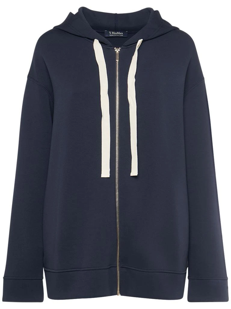 商品Max Mara|Zuai Jersey Logo Zip Hoodie,价格¥1416,第1张图片