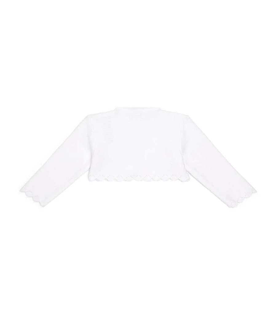 商品Paz Rodriguez|Cropped Knitted Cardigan (1-24 Months),价格¥365,第2张图片详细描述