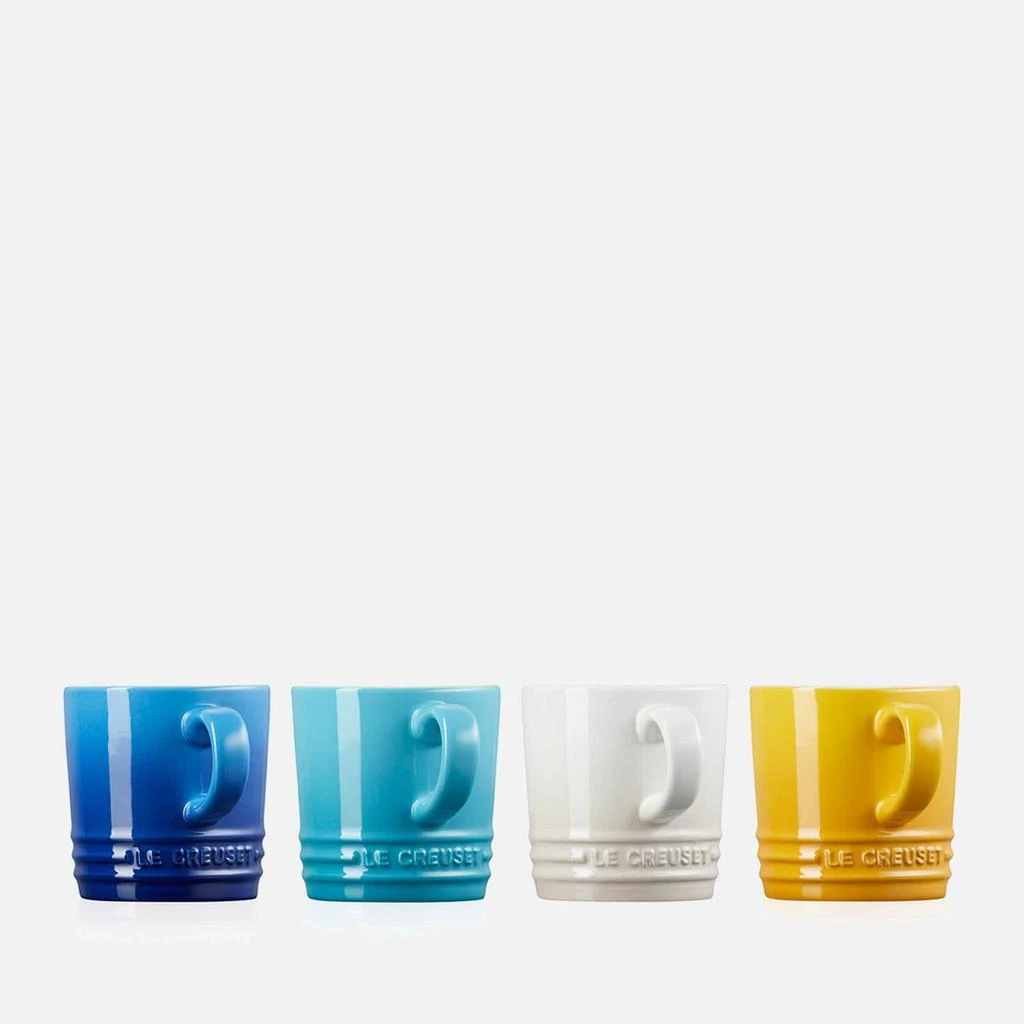 商品Le Creuset|Le Creuset Riviera Collection Cappuccino Mugs - 200ml - Set of 4 - Azure Blue, Teal, Meringue, Nectar,价格¥264,第5张图片详细描述
