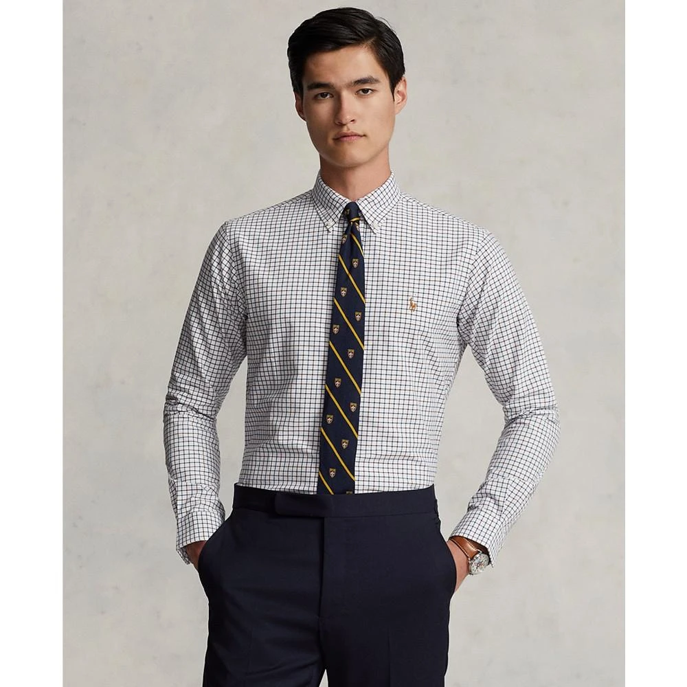 商品Ralph Lauren|Men's Classic-Fit Gingham Oxford Shirt,价格¥618,第1张图片