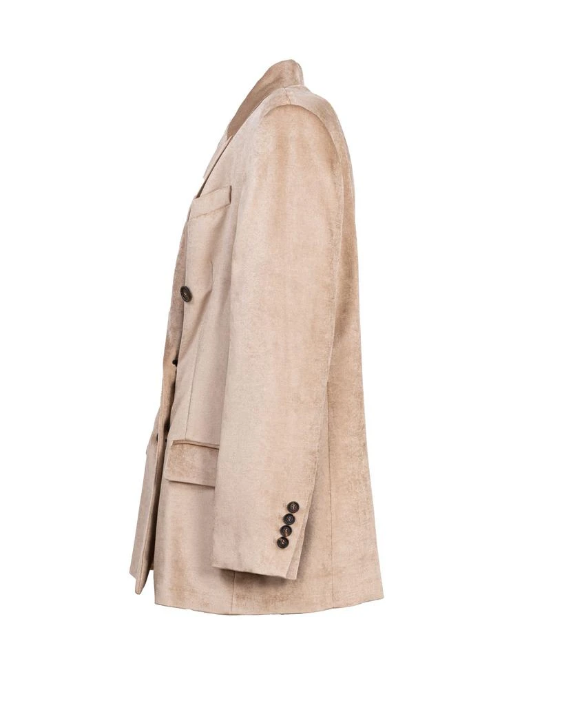 商品Brunello Cucinelli|Brunello cucinelli women's beige viscose blazer,价格¥21861,第2张图片详细描述