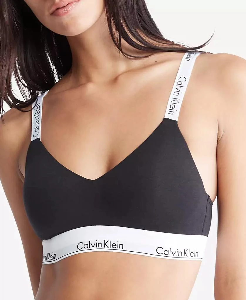 商品Calvin Klein|Women's Modern Lightly Lined Bralette QF7059,价格¥192,第1张图片