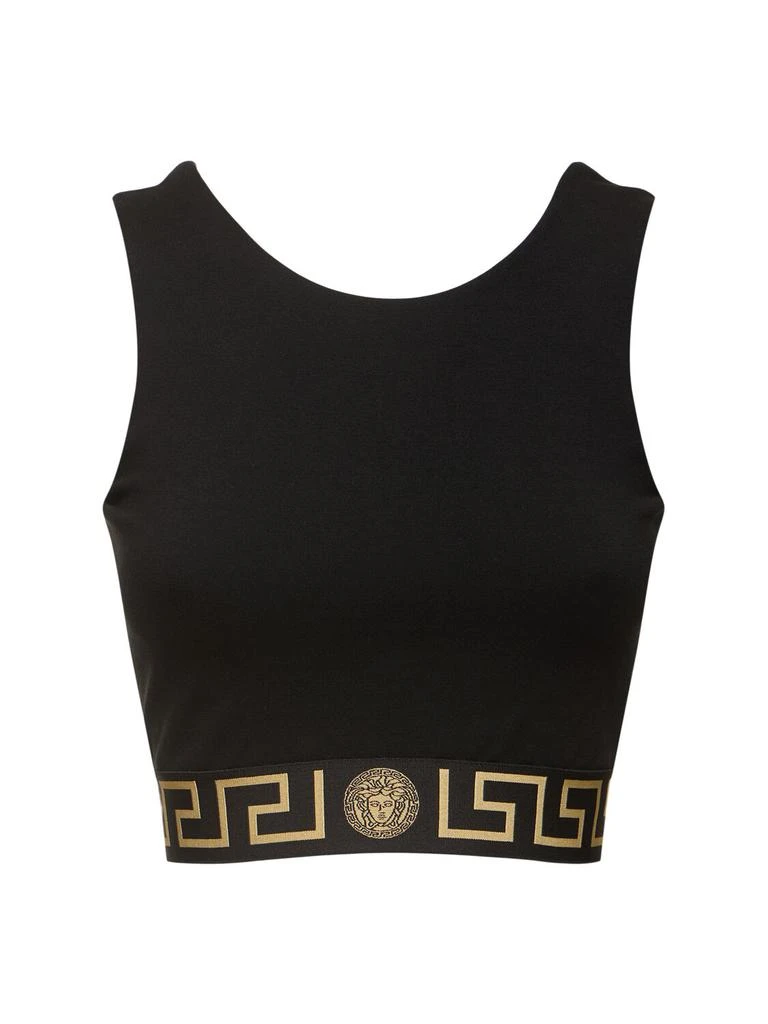 商品Versace|Logo Jersey Sport Bra Top,价格¥1821,第1张图片