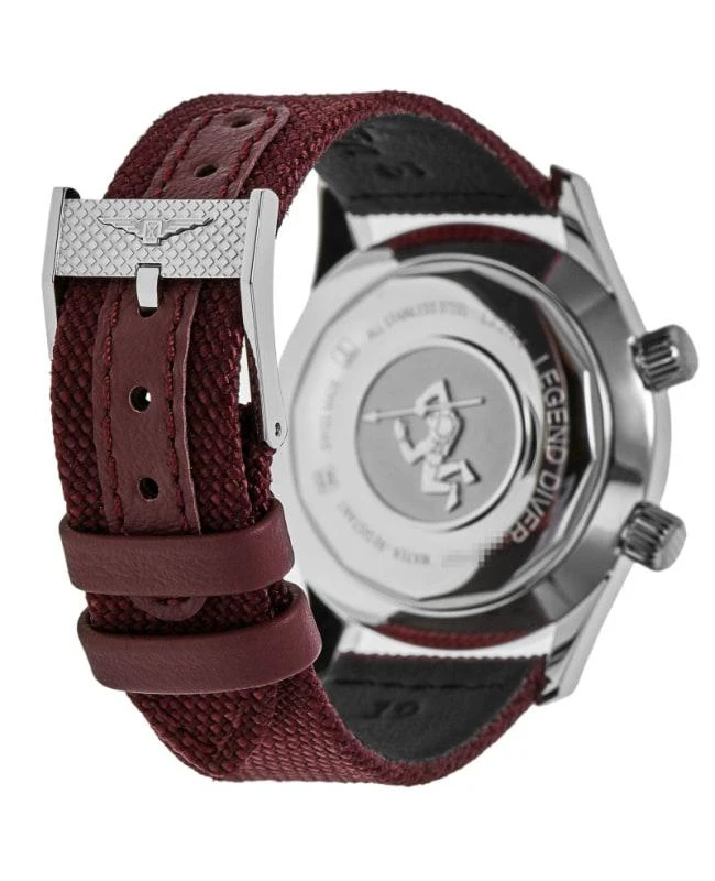 商品Longines|Longines Legend Diver Bordeaux Dial Fabric Strap Women's Watch L3.374.4.40.2,价格¥14734,第4张图片详细描述