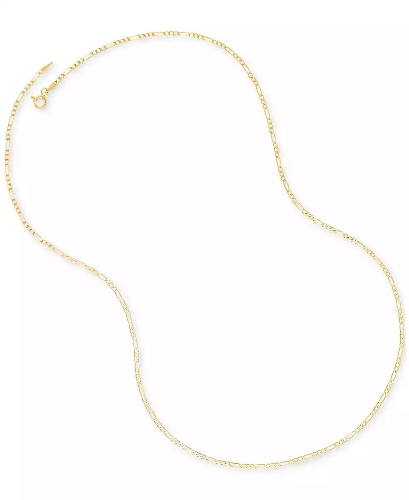 商品Italian Gold|Polished 20" Figaro Chain (1.85mm) in 10K Yellow Gold,价格¥8844,第3张图片详细描述