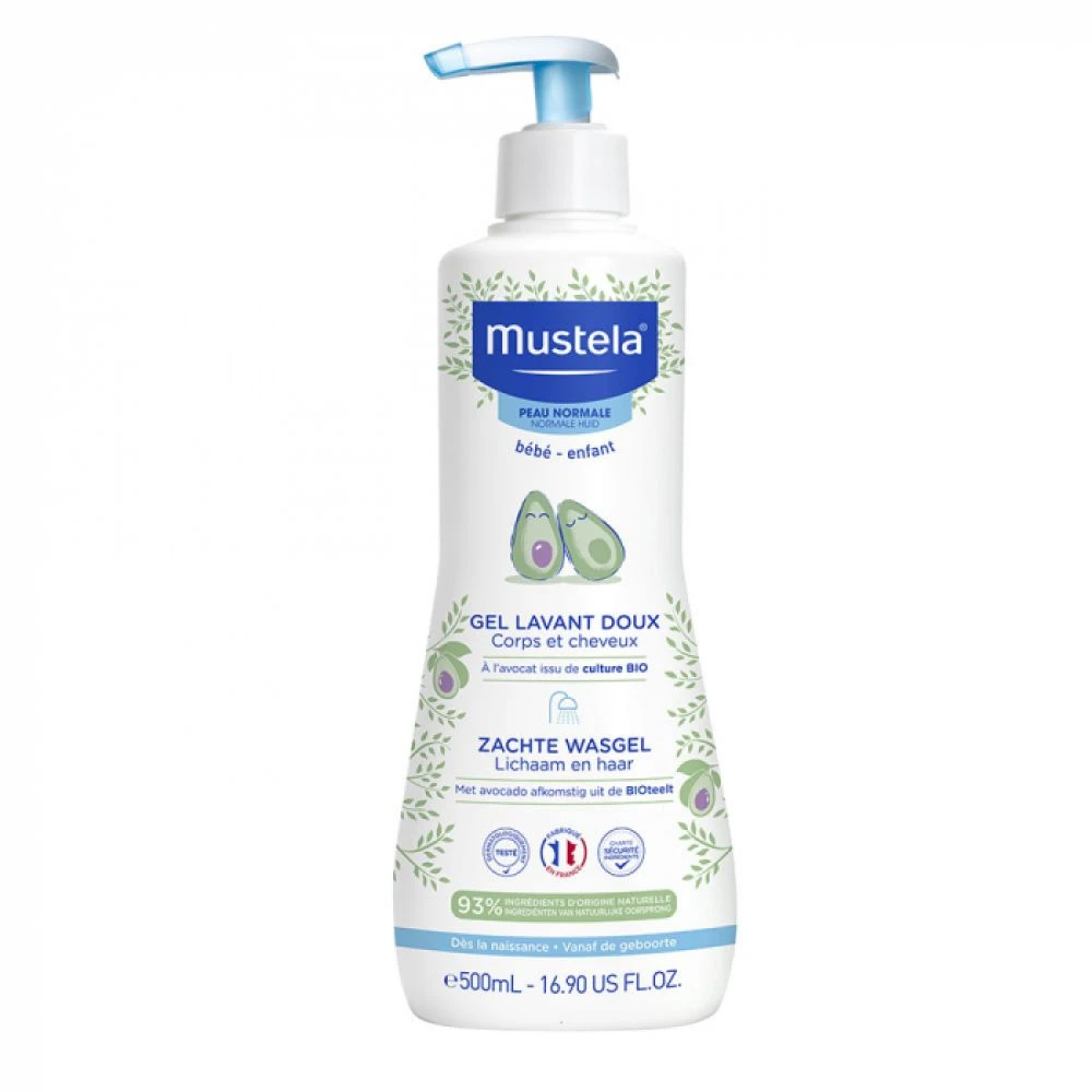 商品[国内直发] Mustela|妙思乐二合一保护肌肤温和无泪进口儿童洗发沐浴露500ML,价格¥139,第1张图片