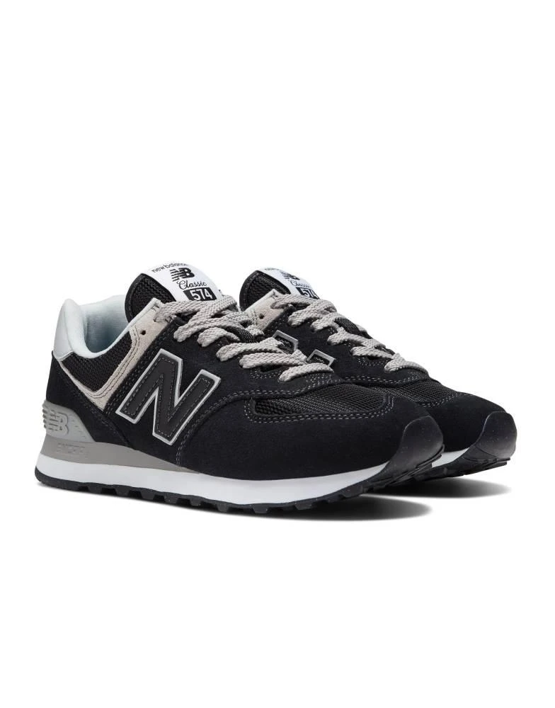 商品New Balance|New Balance 574 trainers in metallic black,价格¥985,第1张图片