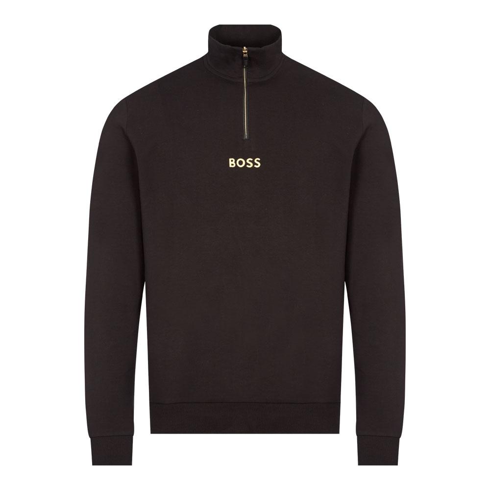 BOSS Half-Zip Sweatshirt - Black商品第1张图片规格展示