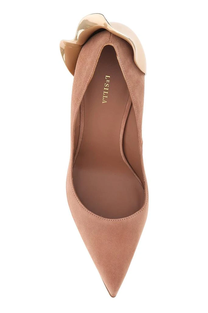 商品LE SILLA|Antiqued pink suede Petalo pumps,价格¥3132,第3张图片详细描述