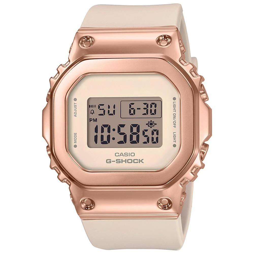 商品G-Shock|Women's Digital Blush Resin Strap Watch 38mm,价格¥1347,第1张图片