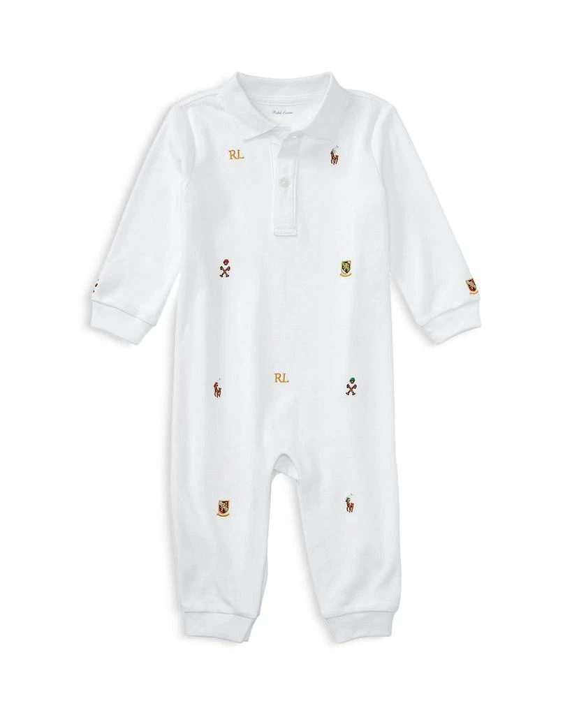 商品Ralph Lauren|Infant Boys' Embroidered Coverall - 尺寸 新生儿-24 个月,价格¥340,第1张图片