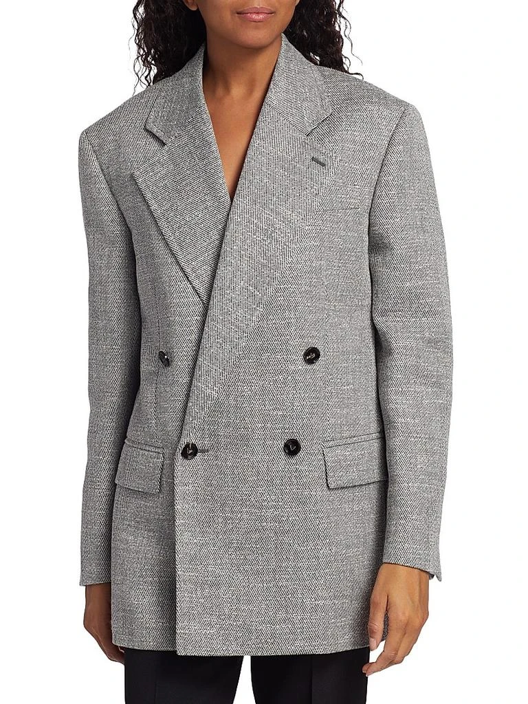 商品Bottega Veneta|Oversized Double-Breasted Jacket,价格¥23896,第2张图片详细描述