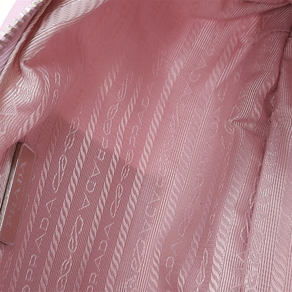 PRADA 女士樱花粉尼龙金属链条手提单肩包 1BH172-064-F0BDK-V-OOO 商品