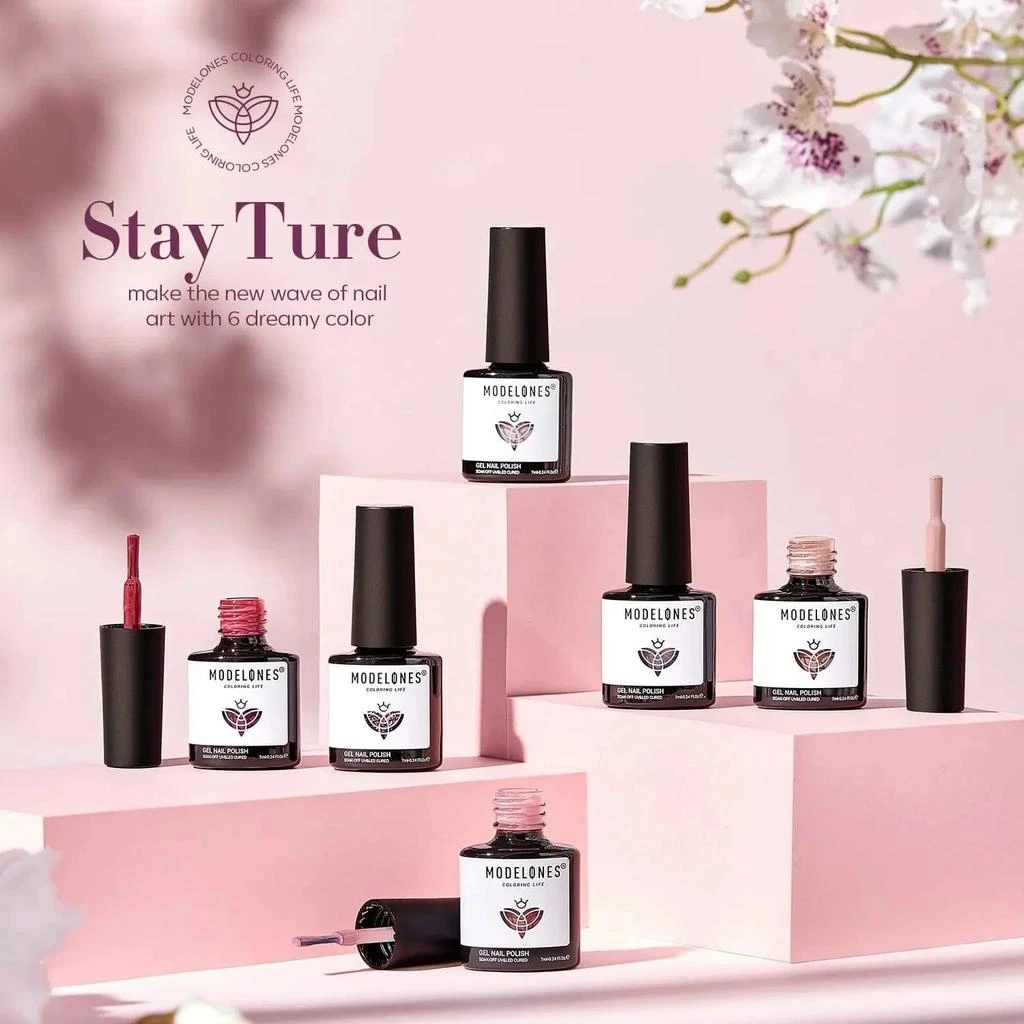 6 Shades Gel Nail Polish Set Collection 商品