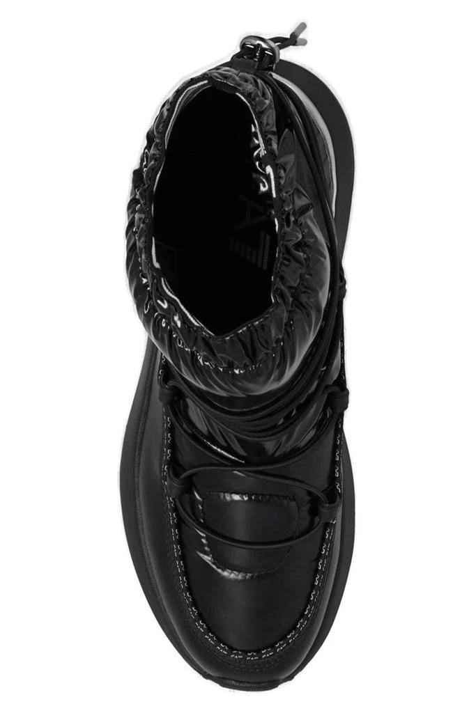 商品Emporio Armani|Ea7 Emporio Armani Logo-Printed Drawstring Quilted Snow Boots,价格¥1620,第4张图片详细描述