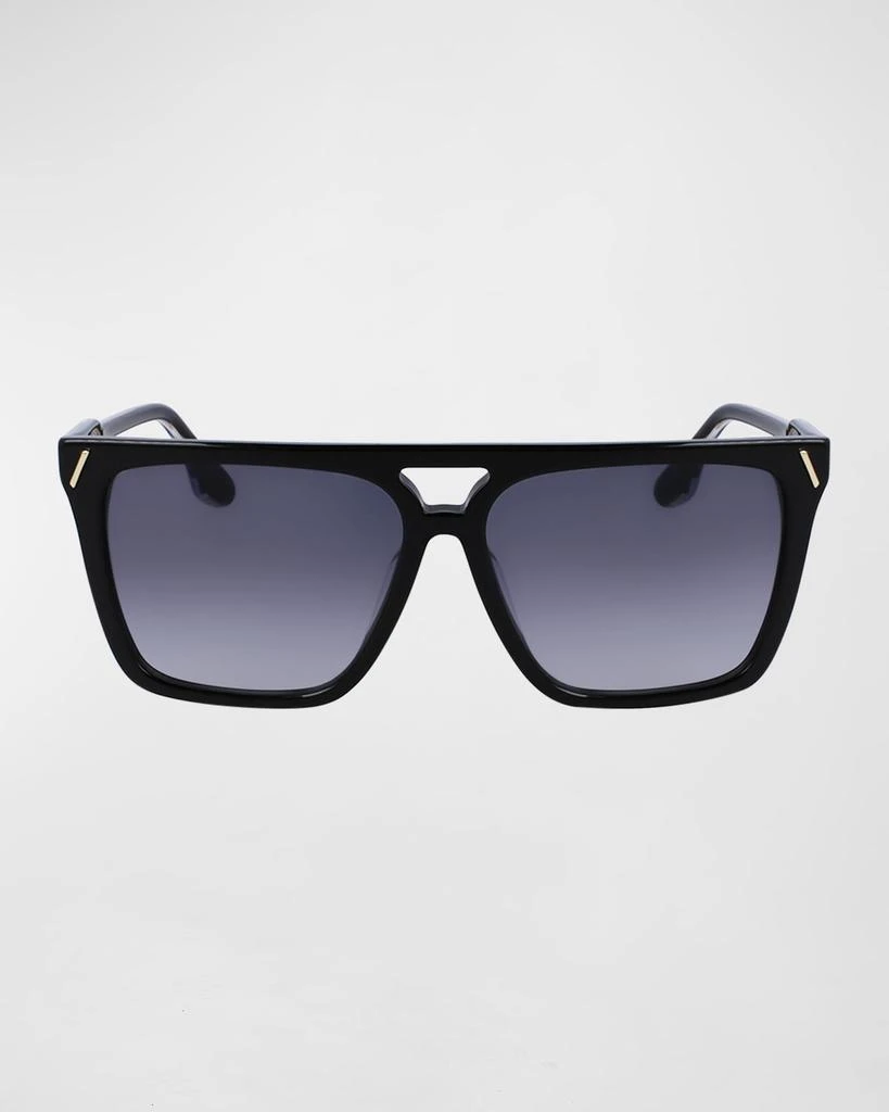 商品Victoria Beckham|Guilloché Acetate Aviator Sunglasses,价格¥2716,第3张图片详细描述