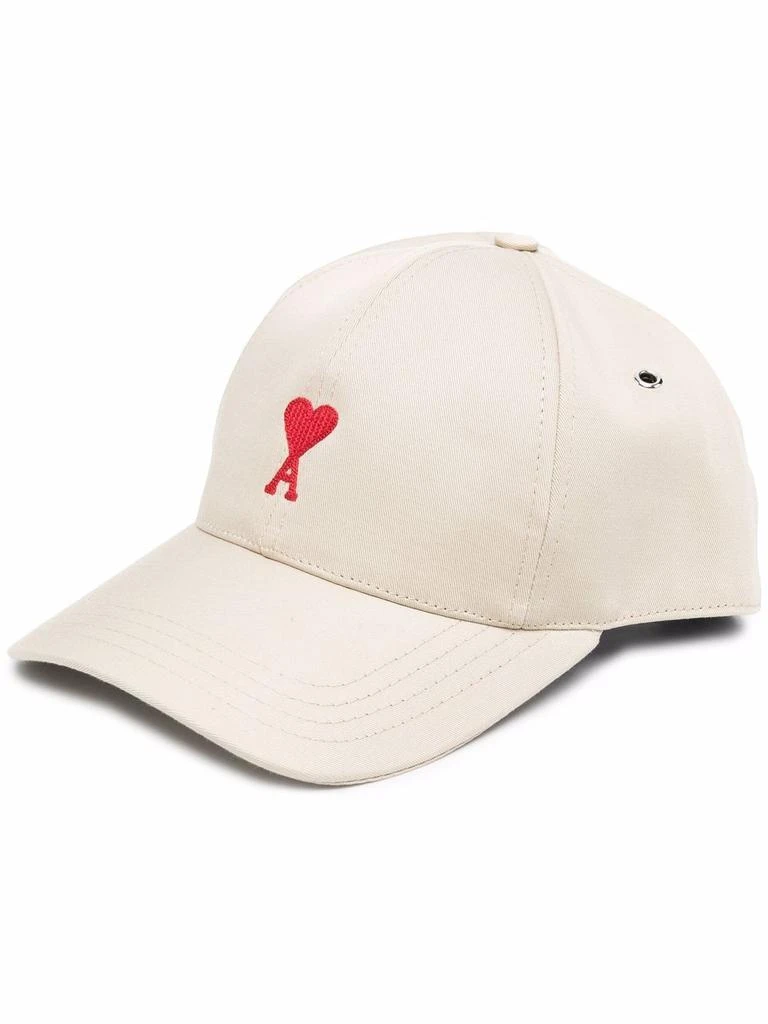 商品AMI|AMI PARIS RED AMI DE COEUR EMBROIDERY CAP,价格¥666,第1张图片