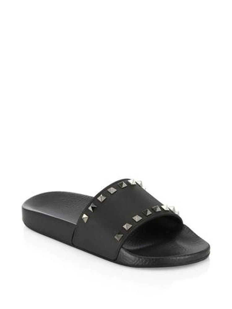 商品Valentino|Valentino - Valentino Garavani Rockstud Pool Slides,价格¥1818,第1张图片
