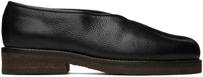 商品Lemaire|Black Piped Loafers,价格¥3617,第1张图片