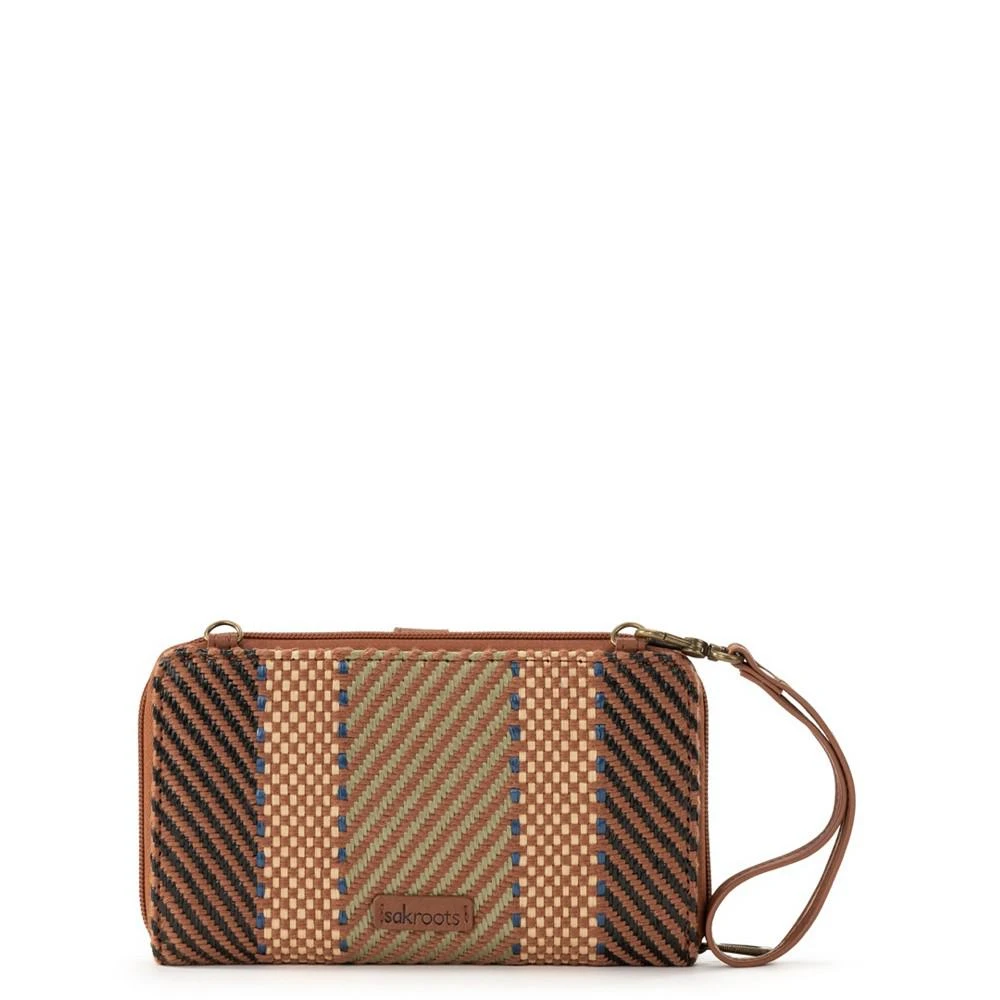 商品Sakroots|Women's Woven Smartphone Crossbody Wallet,价格¥438,第3张图片详细描述