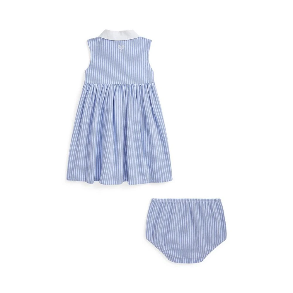 商品Ralph Lauren|Baby Girls Tennis-Embroidered Mesh Dress,价格¥509,第2张图片详细描述