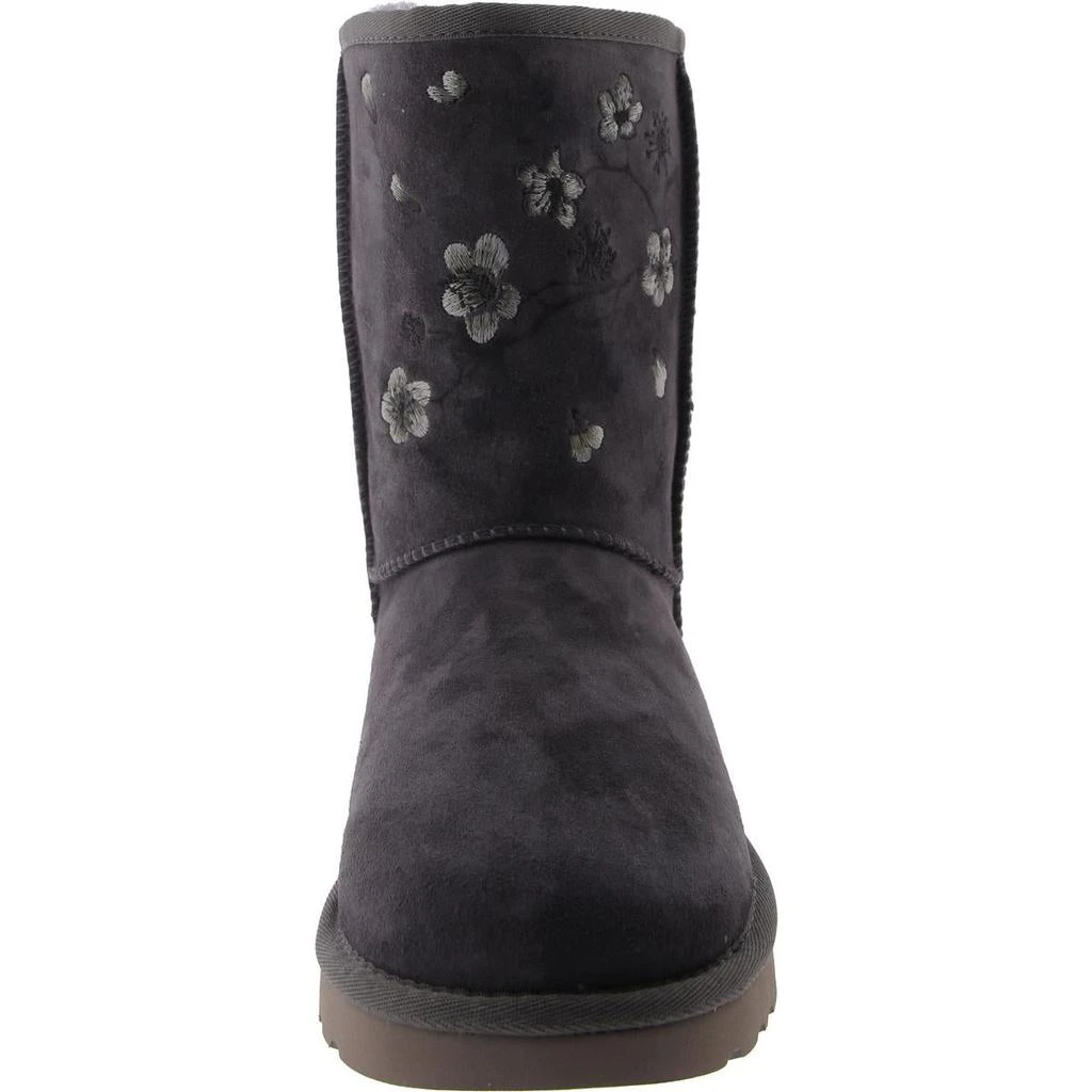 Ugg Women's Sheepskin Classic Short Metallic Snow Leopard Mid-Calf Boot 商品