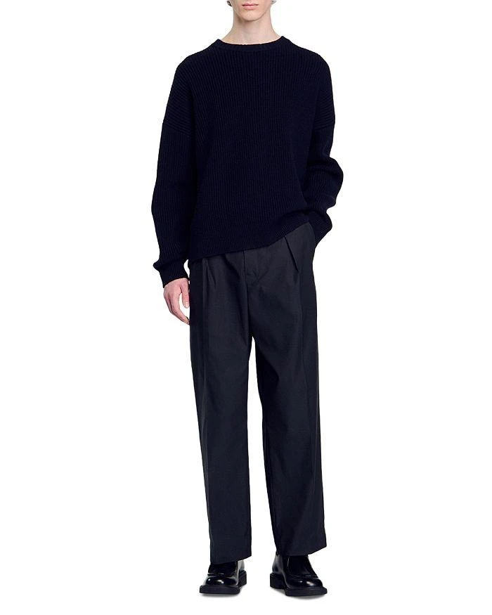 商品Sandro|Gerard Wool Wide Leg Pleated Pants,价格¥1915,第3张图片详细描述