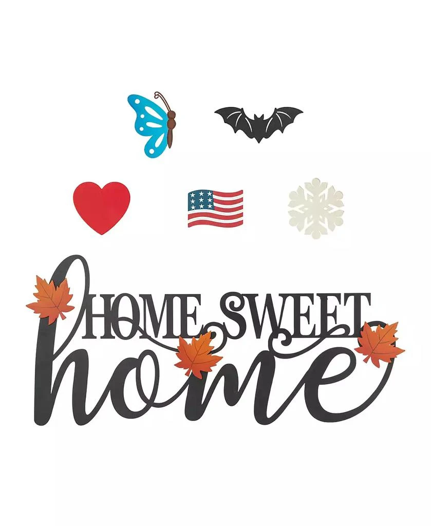 商品Glitzhome|24" L Metal "Home Sweet Home" Wall Decor,价格¥335,第1张图片
