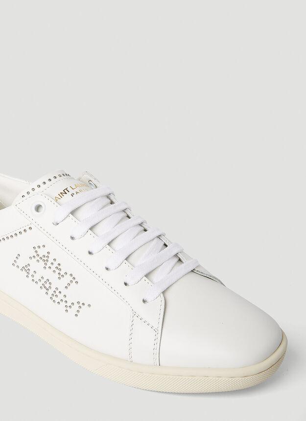 商品Yves Saint Laurent|SL 08 Studded Sneakers in White,价格¥4683,第7张图片详细描述