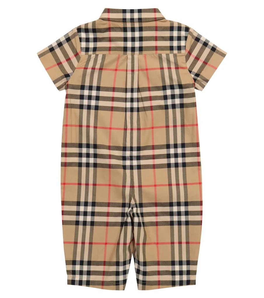 商品Burberry|Baby Vintage Check格纹棉质连身衣,价格¥1629,第2张图片详细描述