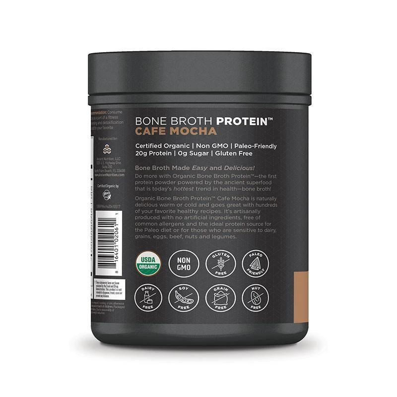商品Ancient Nutrition|有机骨汤蛋白粉 - 摩卡咖啡味,价格¥327,第3张图片详细描述