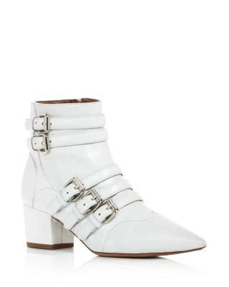 商品Tabitha Simmons|Christy Buckled Block Heel Booties ,价格¥3277,第1张图片